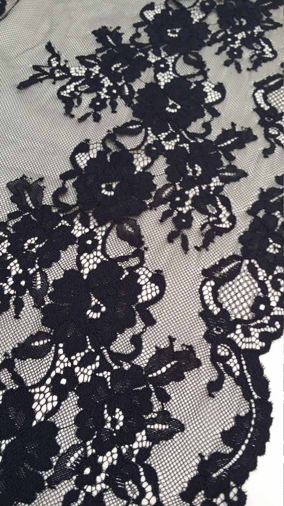 Dentelle noire tissu tissu tissu Français dentelle, dentelle de Chantilly, mariée dentelle mariage dentelle soirée robe dentelle festonnée Floral dentelle Lingerie dentelle J155501 21200b Dentelle noire tissu tissu tissu Français dentelle, dentelle de Chantilly, mariée dentelle mariage dentelle soirée robe dentelle festonnée Floral dentelle Lingerie dentelle J155501 21200b