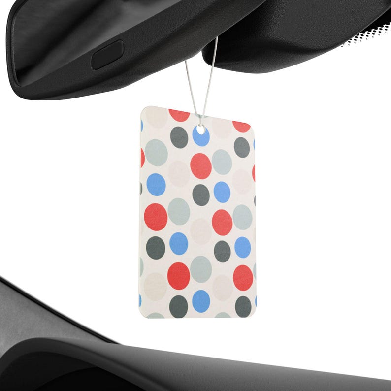 Munich Dots Scented Car Air Freshener for BMW Fans -- Pine, New Car, and Black Ice scent image 1
