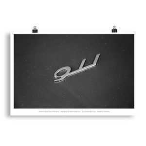 Porsche 911 Emblem -- California Speed Diary Print Series Matte Art Photo Poster