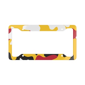 Camouflage print Audi Rally-inspired License Plate Frame
