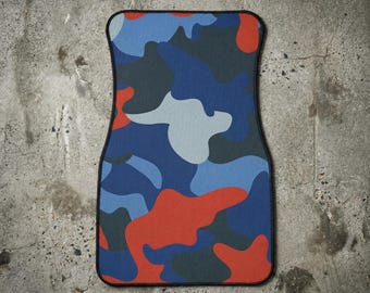Munich Camouflage-inspired Car Front Floor Mat for BMW M Motorsport Enthusiasts