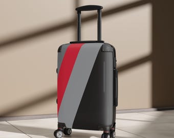 Audi Racing-inspired Livery-print Wheeled Roller Suitcase (Small, Medium, Large)