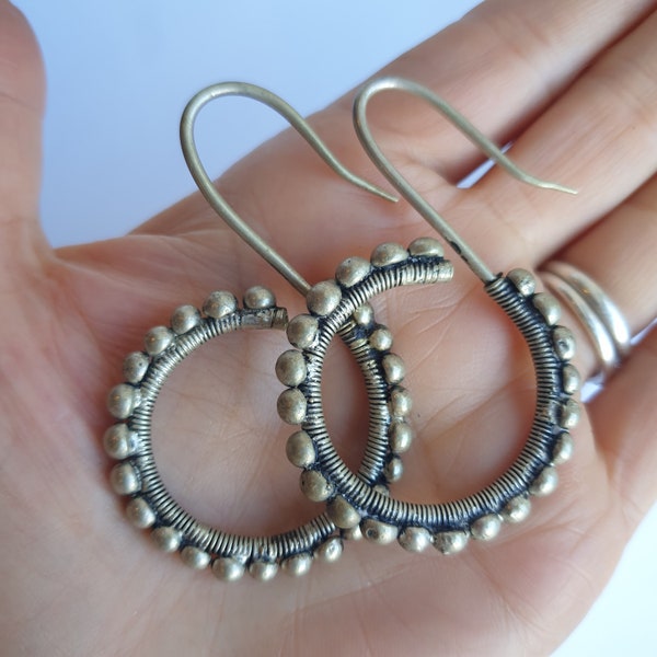 Hmong Miao Silver earrings