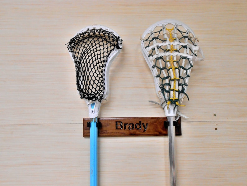 Personalized lacrosse stick holder display Etsy