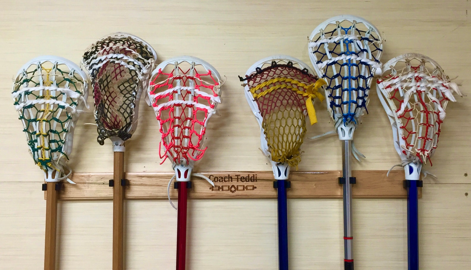 Engraved 6 Nations Lacrosse Stick Holder for 6 Sticks Etsy