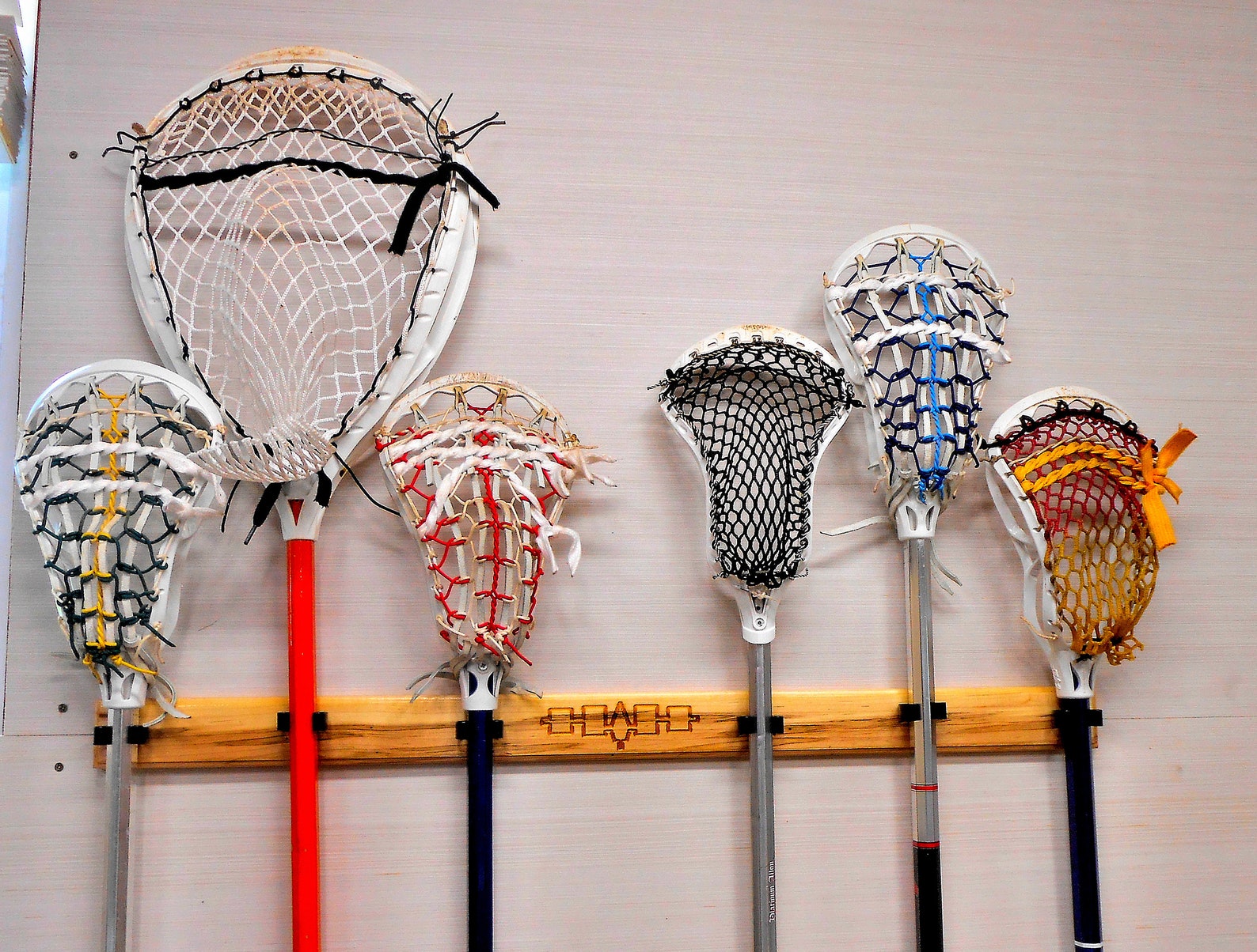 6 Nations Lacrosse Stick Holder for 6 Sticks Etsy