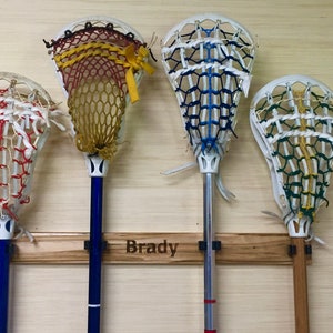 Engraved Lacrosse Stick Holder:  4 Sticks