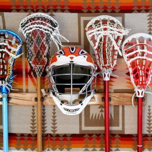 Lacrosse 4-Stick/Helmet Display