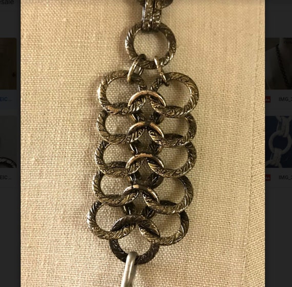 Antique Vintage Necklace or Silver Belt - image 6