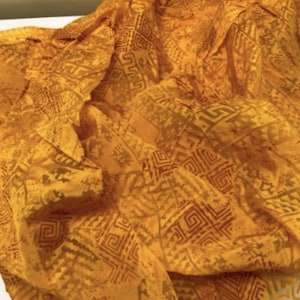 Designer Fabric Sale - Mood NYC Fabric - Cotton Blend Batik Print - 2 yds
