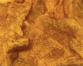 Designer Fabric Sale - Mood NYC Fabric - Cotton Blend Batik Print - 2 yds