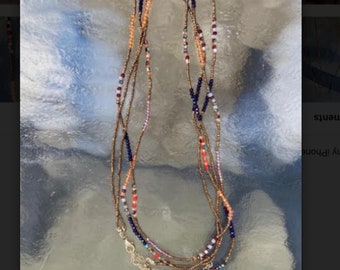 Fashion Multi-Strand Beaded Necklace