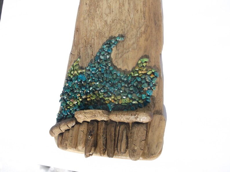 The WAVE Nautical Decor Driftwood Wall Art Driftwood Etsy