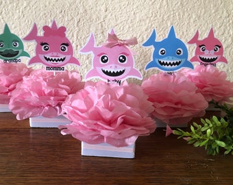 Baby Shark Decorations Girl Etsy Baby Shark Decorations Girl Etsy