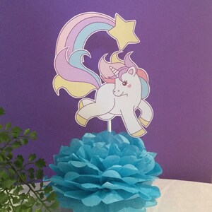 unicorn party, unicorn centerpieces, unicorn decorations, unicorn party, birthday party decorations, image 2