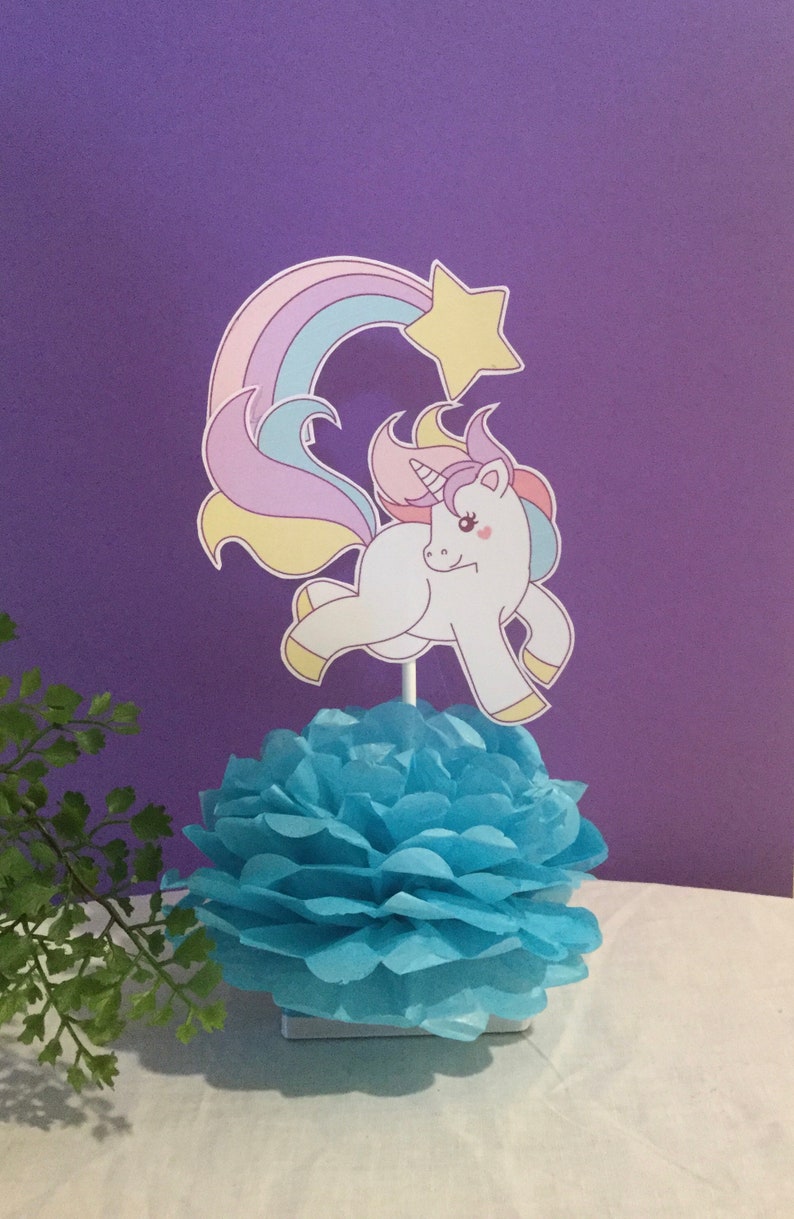 unicorn party, unicorn centerpieces, unicorn decorations, unicorn party, birthday party decorations, image 2