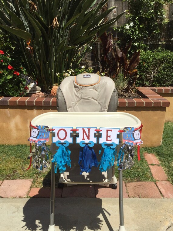 Thomas The Train High Chair Banner Thomas The Train Party Thomas The Party Decoration First Birthday Party First Birthday Decoration