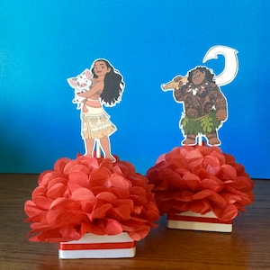Moana party, Moana centerpieces, Moana decorations, moana party ideas, centerpieces,