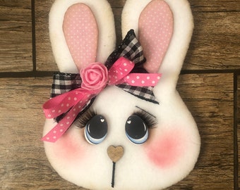 Bunny wreath attachment, spring wreath attachment,Easter bunny, Easter decoration