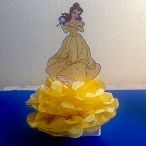 beauty and the beast decorations, beauty and the beast centerpieces, Belle centerpiece, beauty and the beast party, birthday party decor image 4