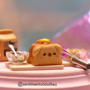 Frühstücksbrot Butter Hund - Artisan Key Cap - süße Schlüsselkappe - Standalone Keykappen