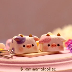 Kawaii Cows - Artisan Key Cap - nakładki na klawisze - akcesoria do klawiatur