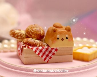 Bread Shiba- Artisan Key Cap - kawaii keycaps