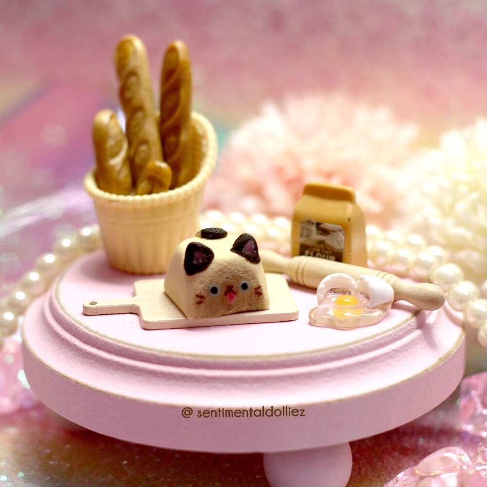 Kawaii siamese Cat - Artisan Key Cap - keycaps - keyboard accessories - cute keycap