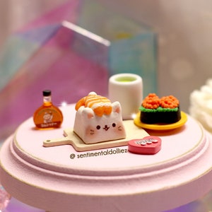 Sushi Cat Keycap Söt hantverksmässig Keycap Ebi Nigiri Cat Keycap Kawaii tangentbordstillbehör - tangentbordskapslar - spelpresenter - skrivbordstillbehör bild 6