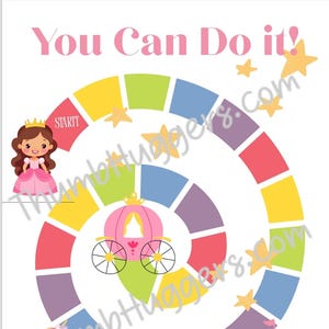 Princess Reward Chart * Digital File * Help stop thumb sucking
