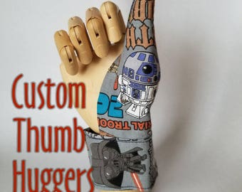 Stop thumb sucking! Thumb guard with custom fit and look, you choose the fabric!