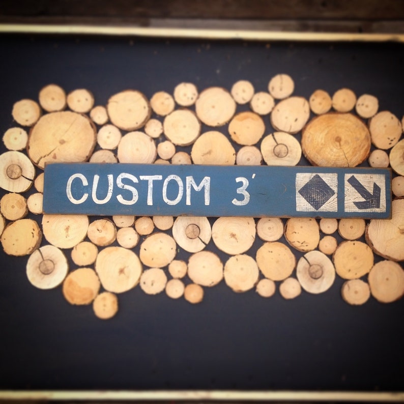 Ski run signs Custom 3ft | Etsy