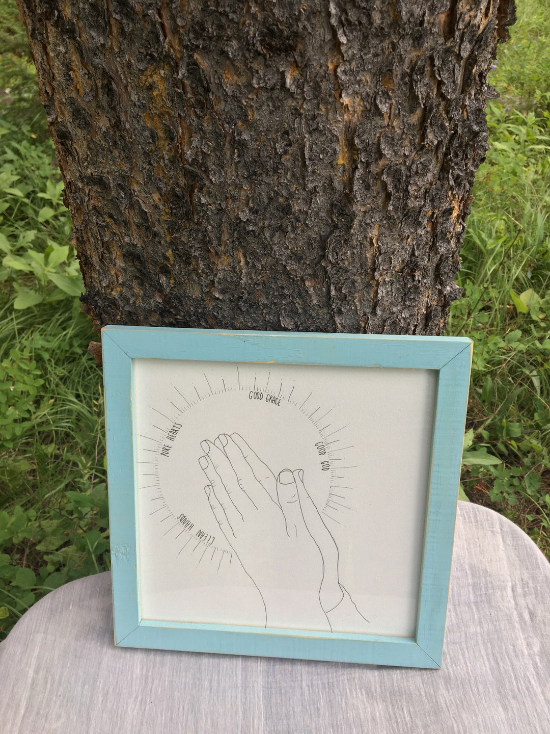 Clean Hands Pure Heart Good Grace Good God Praying Hands Print Clean Hands Pure Hearts Good Grace Good - Etsy