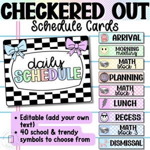 Tarjetas de horarios de clases para una decoración tranquila en el aula con cuadros pastel, temática del aula con colores pastel, regreso a clases, decoración del aula con cuadros para primaria