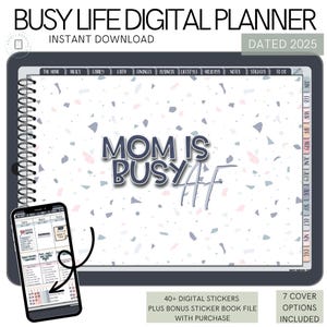 Digital Planner, Digital Planner For Busy Life Moms, Digital Planner 2025, 2025 Digital Planner, GoodNotes Planner, Dated Digital Planner