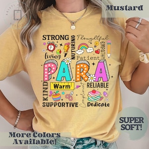 Trendy Para Shirt, Trendy Paraprofessional Tee for Back to School, Elementary Paraprofessional shirt