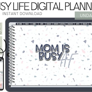 Digital Planner, Digital Planner For Busy Life Moms, Digital Planner UNDATED Digital Planner, GoodNotes Planner, Dated Digital Planner