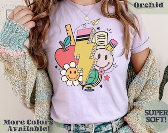 Retro Teacher Tshirt, Retro Teacher Life Shirt, Teacher Appreciation Tee, Boho Teacher Shirt, Gift For Teacher, Trendy Teacher Tee