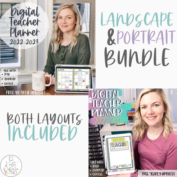 Office School Supplies Home Living Office Digital Teacher Planner 