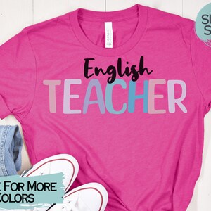 Tshirt insegnante di inglese, insegnante di scuola superiore, insegnante di inglese di scuola superiore, regalo insegnante per insegnante di scuola superiore