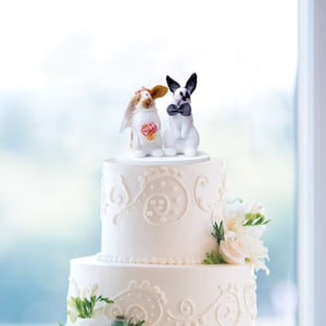 Topper per torta nuziale Coniglietti d'amore