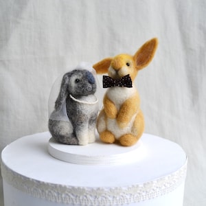 Coniglietti di amore di Wedding Cake Topper