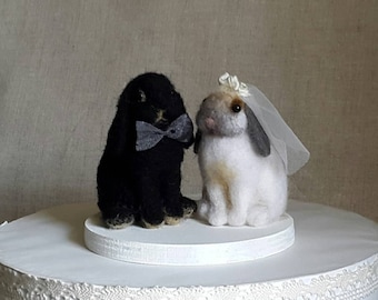 Wedding Cake Topper Love bunnies