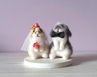 Wedding Cake Topper Love bunnies