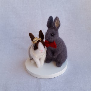 Topper per torta nuziale Coniglietti d&#39;amore