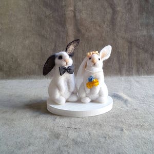 Wedding Cake Topper Love bunnies image 4