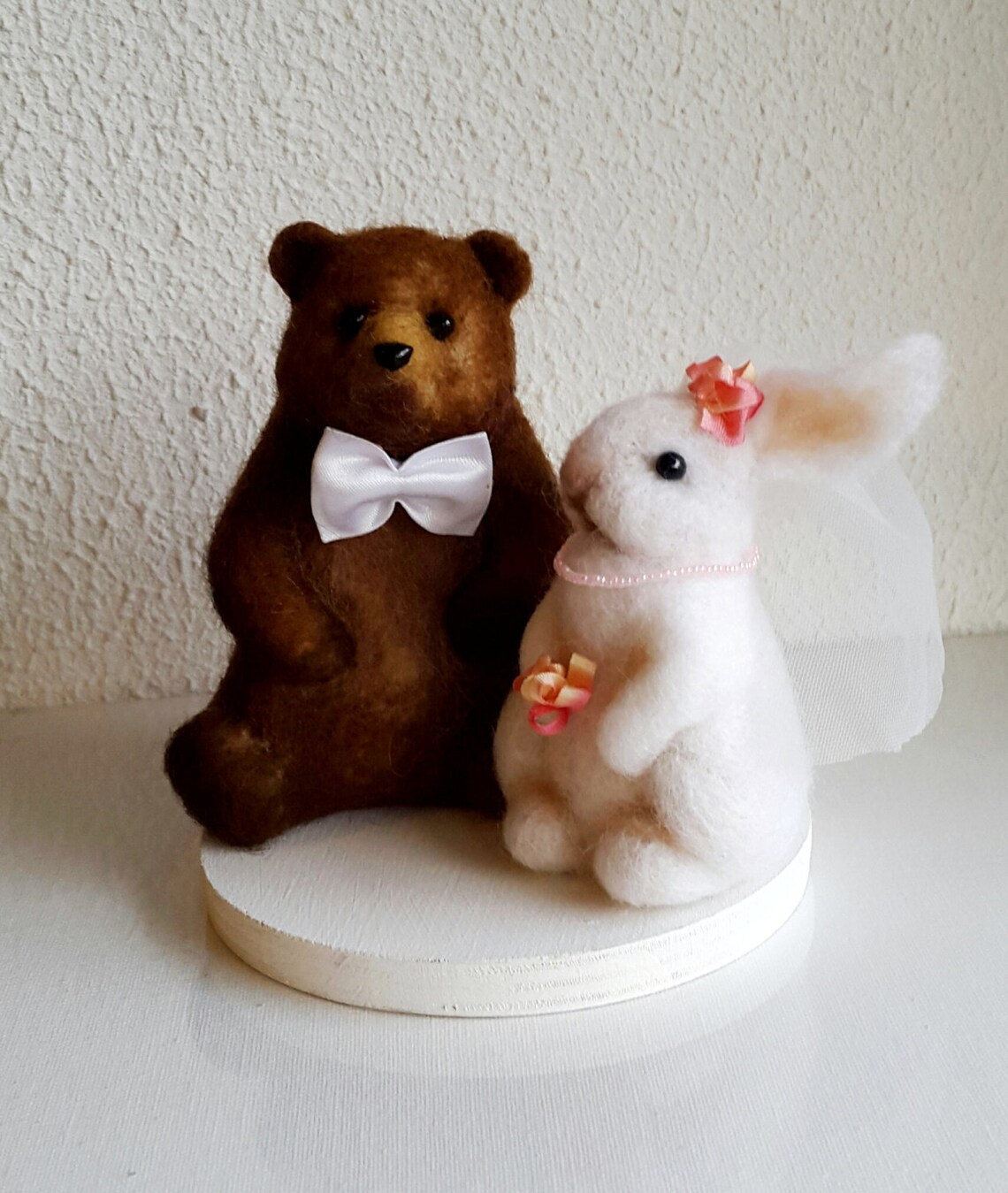 Wedding Toppers Rabbit Wedding Cake Topper Love Bear and Rabbit - Etsy