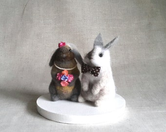 Wedding Cake Topper Love bunnies