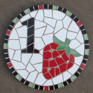 Decorative house number mosaic, made to order image 4