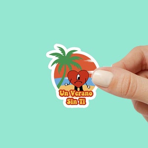 Verano sin ti Sticker, boricua sticker, PR Sticker, Puerto Rico sticker, Water Bottle Sticker, Decal Laptop Sticker, latina sticker
